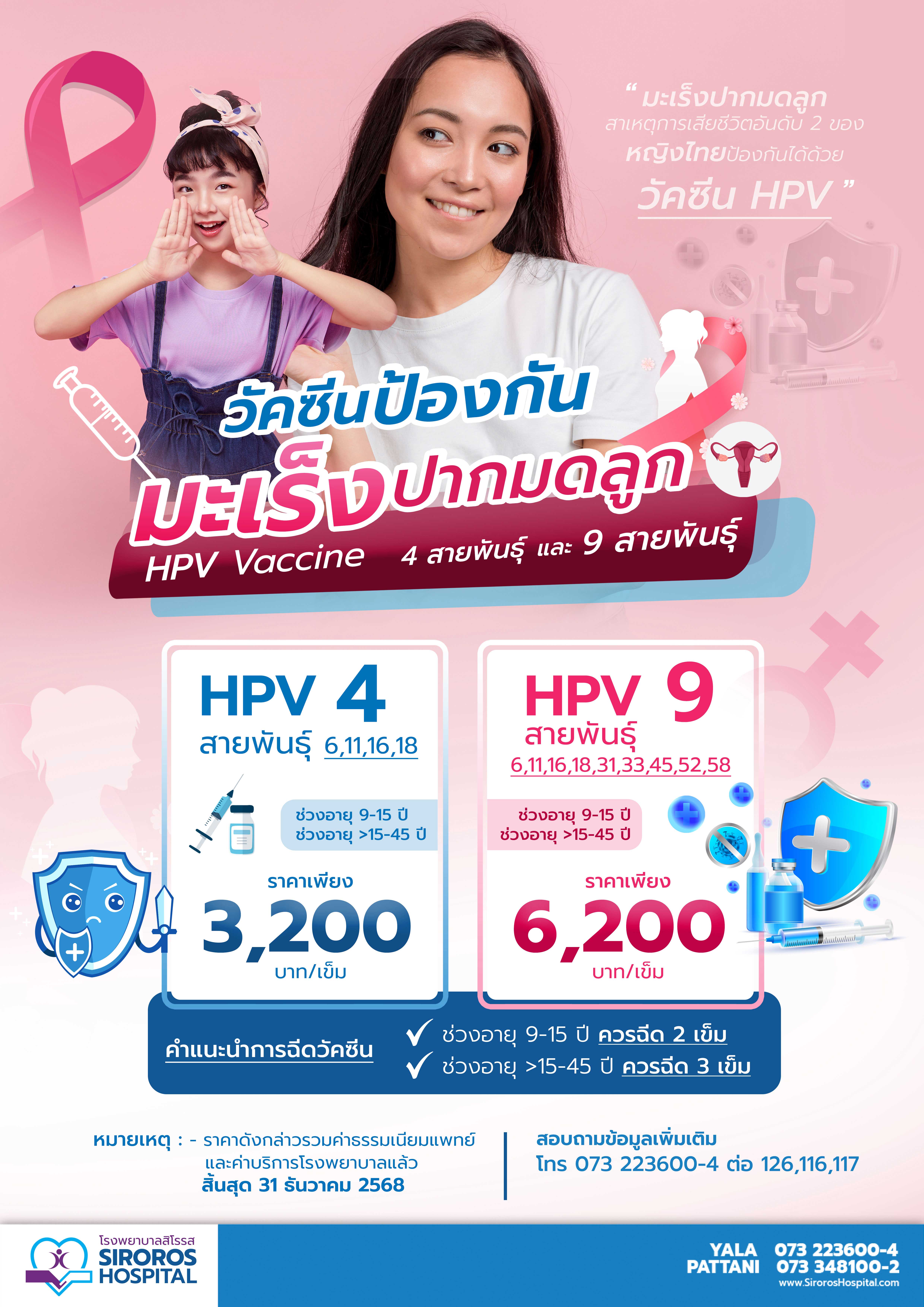 วัคซีนป้องกันมะเร็งปากมดลูก