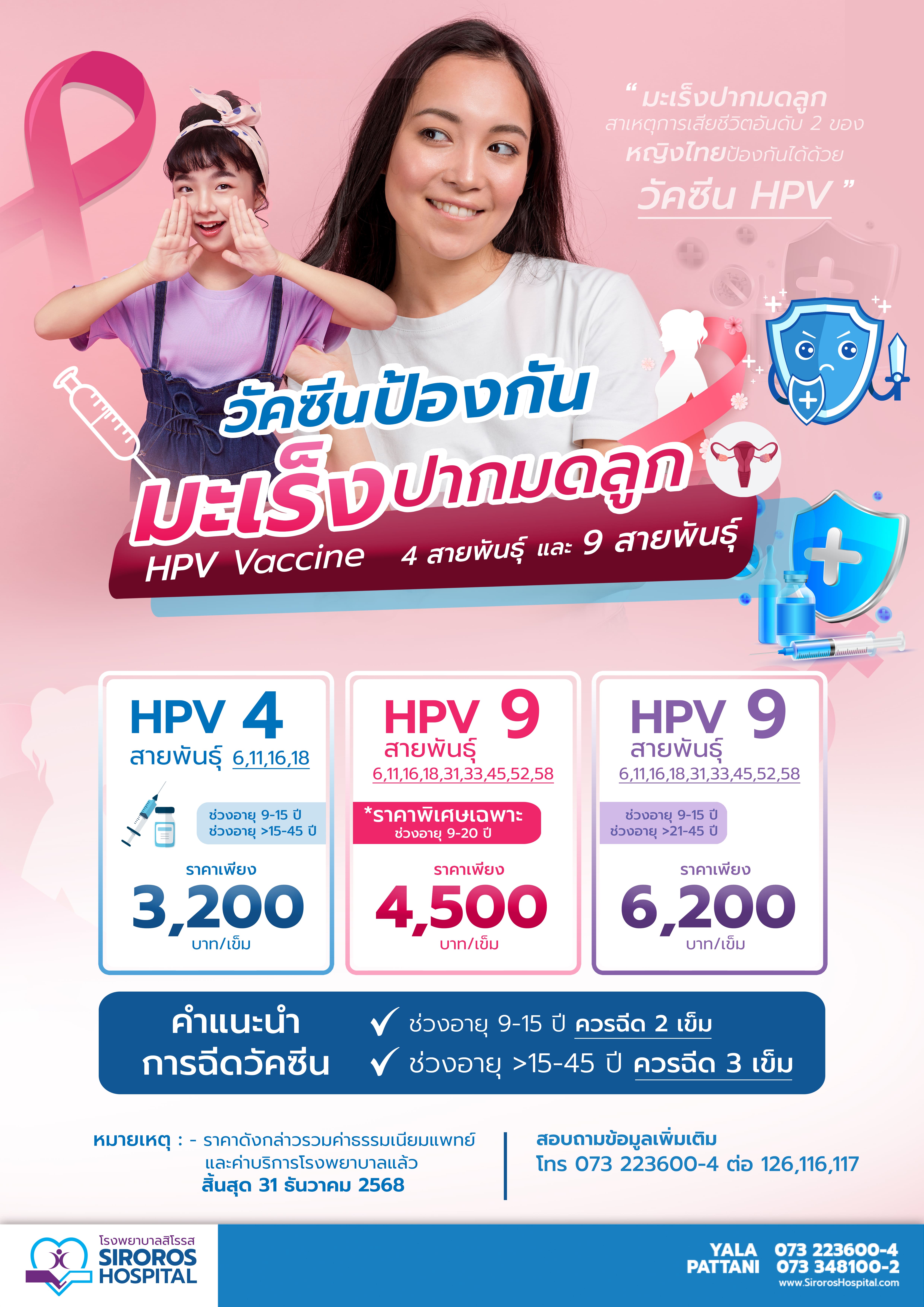 วัคซีนป้องกันมะเร็งปากมดลูก